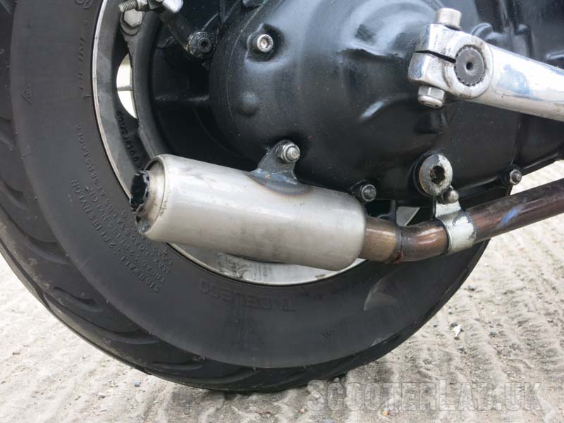 A \'muffler\' is supplied.
