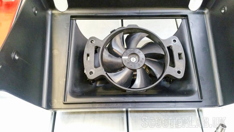 New radiator belly pan for the water-cooled 200 model