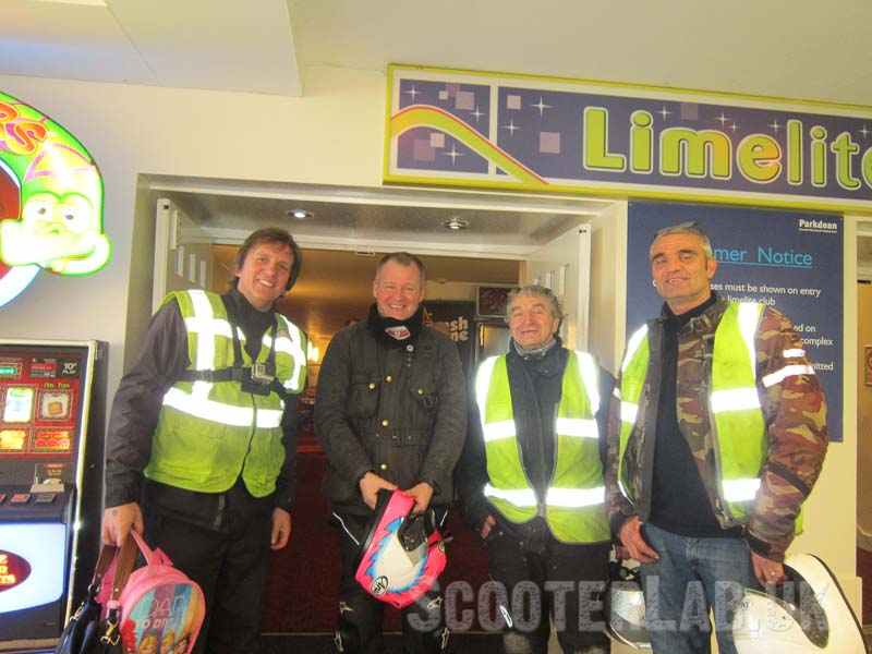 Minor 'C' list celebrity Nick Prince (2nd left) poses with a few fans and seems to be enjoying the limelight.