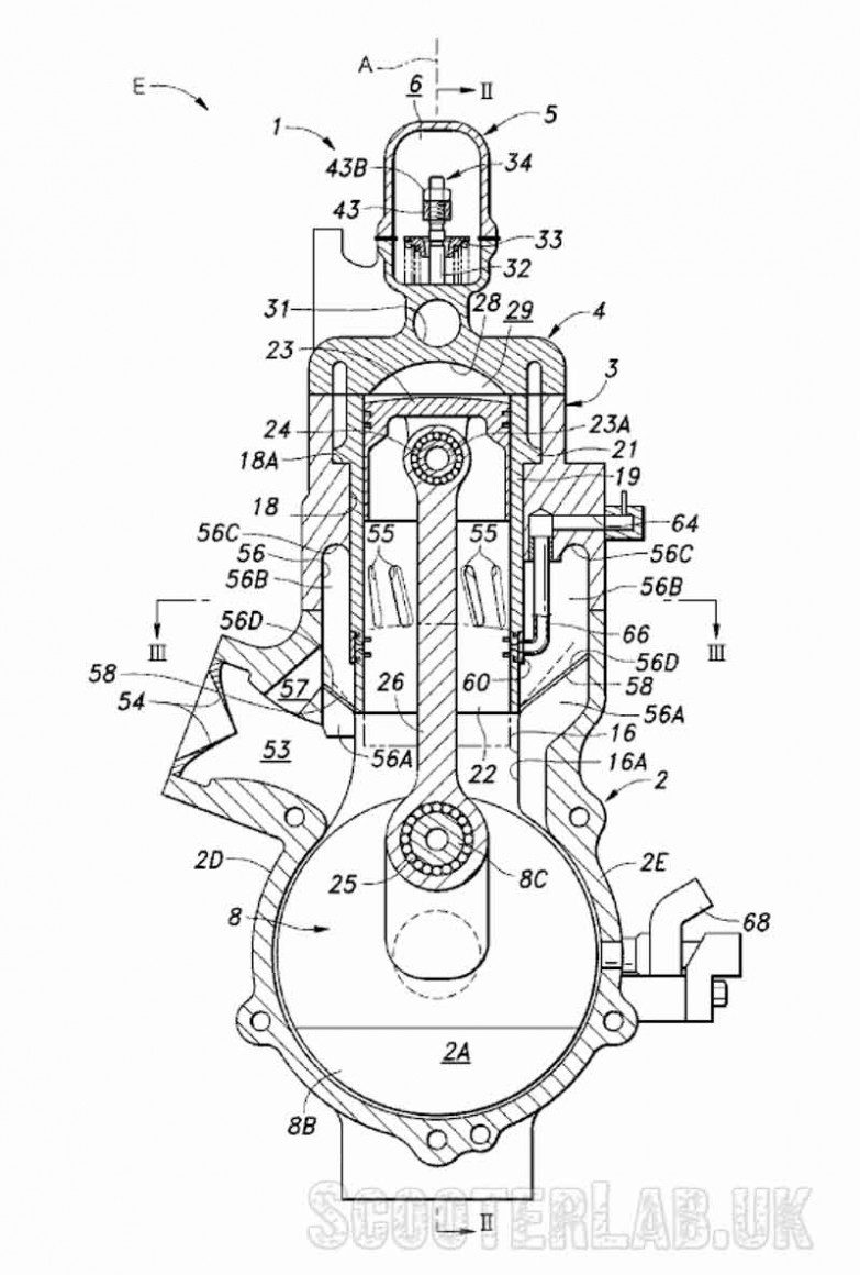 Even Honda are in on the act: two-stroke patent design from 2015