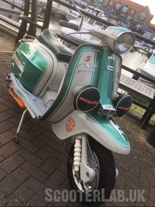 Lambretta SX150 GREEN, reg: RWF 265E