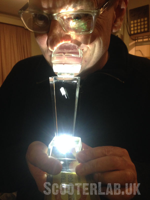 Well deserved shiny mantelpiece bling