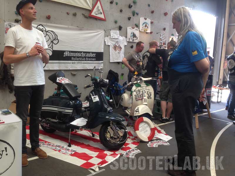 Scooter Clubs as well as bikes well represented....
