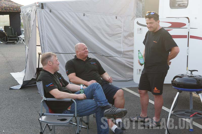 Chris Geyton, caught sipping mineral water
