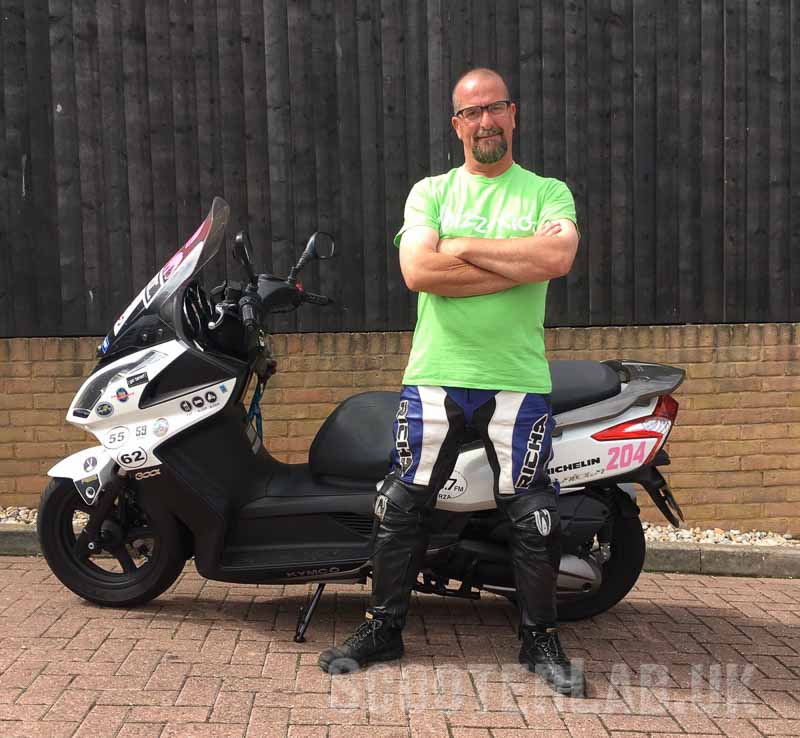 Respect, Steve intends to complete his 10th 1000 mile ride in 24 hours on a scooter