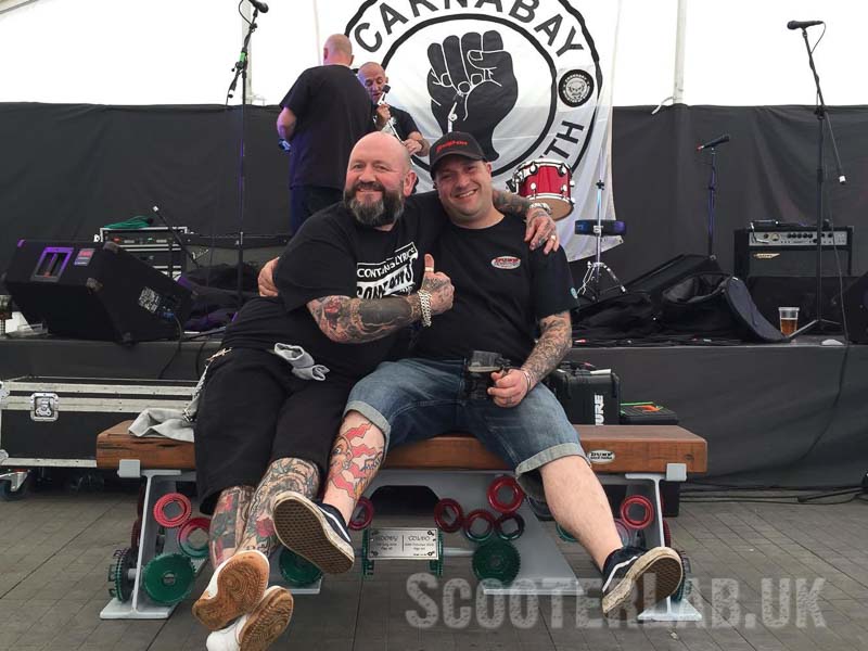 Dunf's bench gets the seal of approval and a thumbs up from Alex.