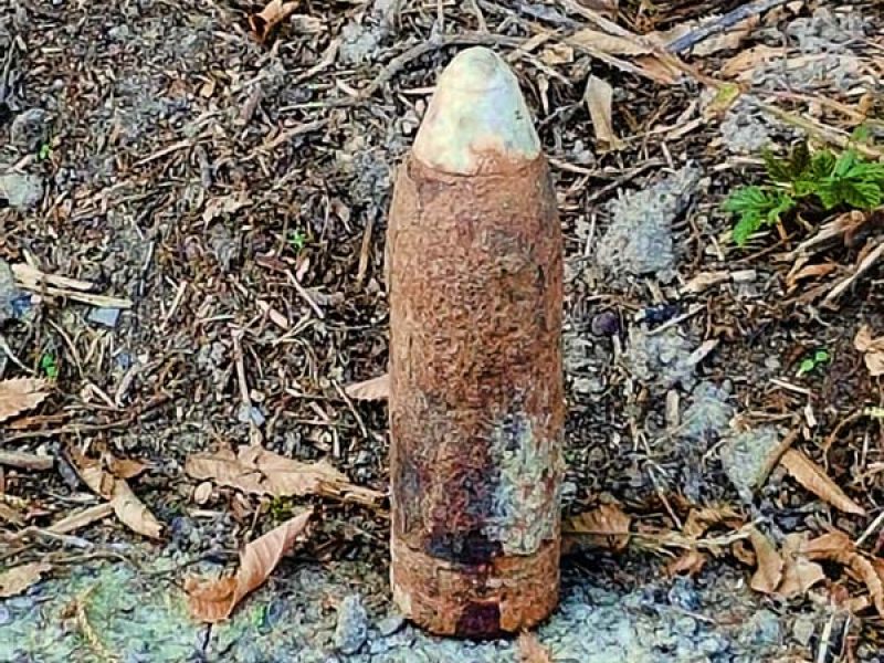 1 - Unexploded Shell at High Wood800 1 - Unexploded Shell at High Wood800