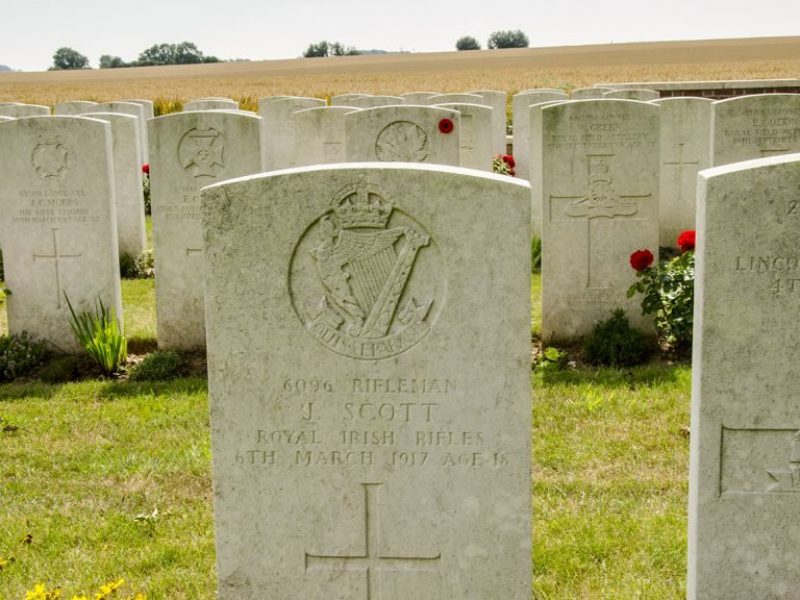 3 - DSC_5551 Royal Irish Rifles at Fins Cemetery 3 - DSC_5551 Royal Irish Rifles at Fins Cemetery