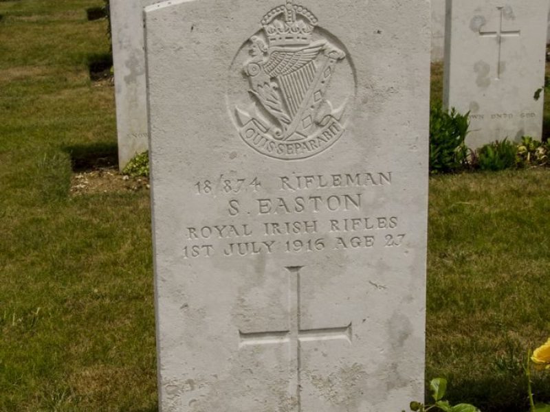 3 - DSC_5619 Royal Irish Rifles at Mill Road Cemetery 3 - DSC_5619 Royal Irish Rifles at Mill Road Cemetery