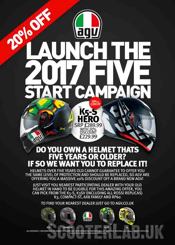 AGV 5 START CAMPAIGN UK800