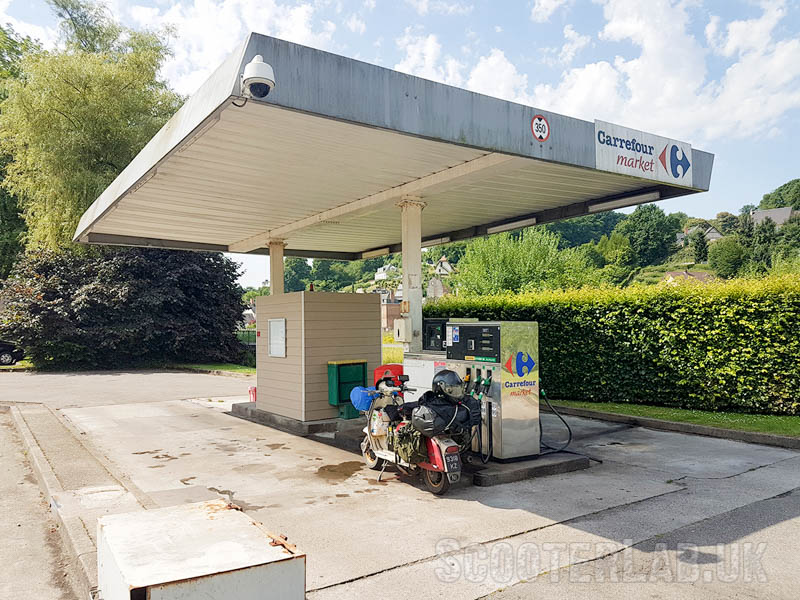 Depressing refuelling stations in France.