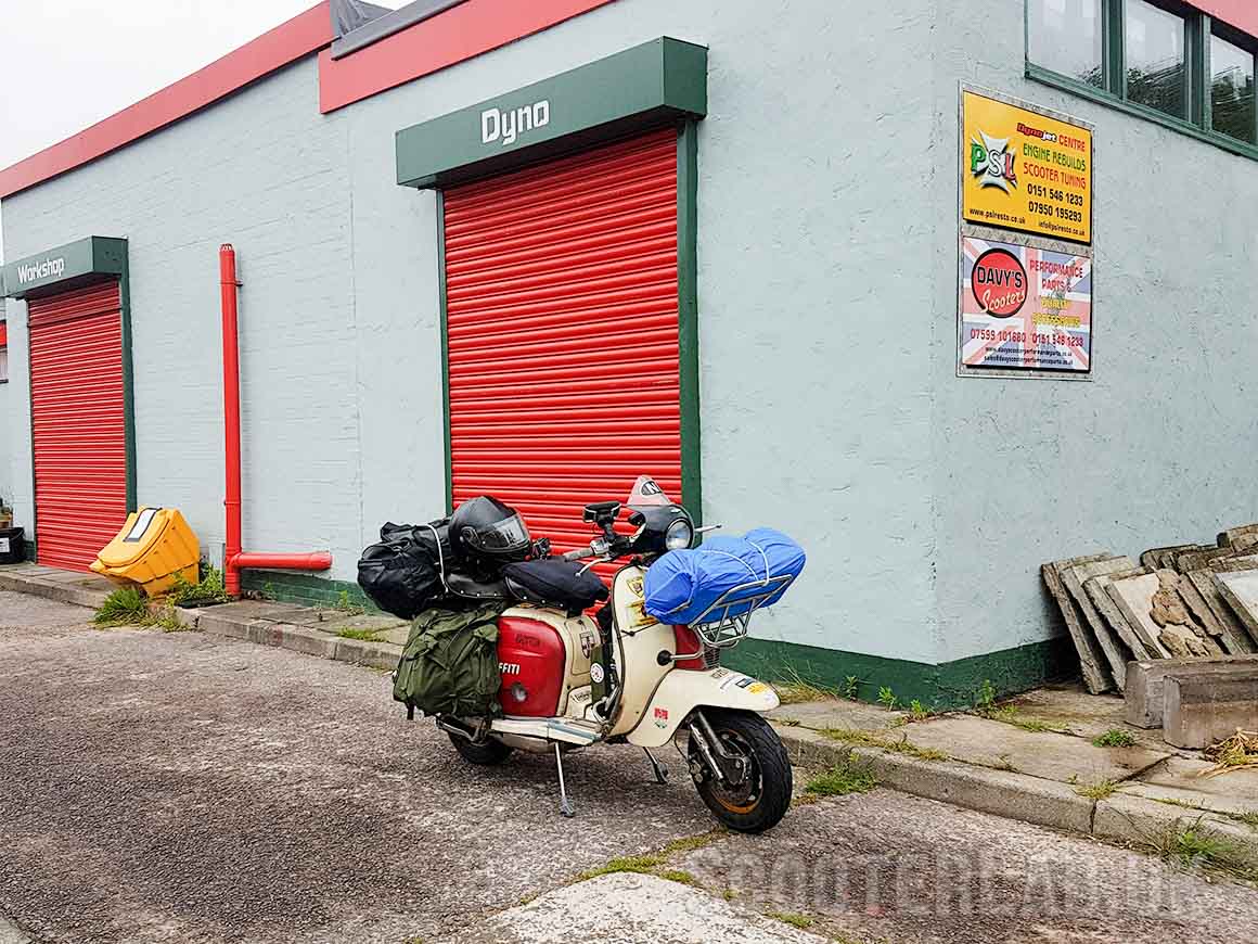 Arrival at PSL scooters for a dyno