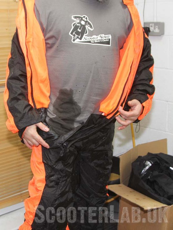 The result of one minute's hosing on a faulty Macna