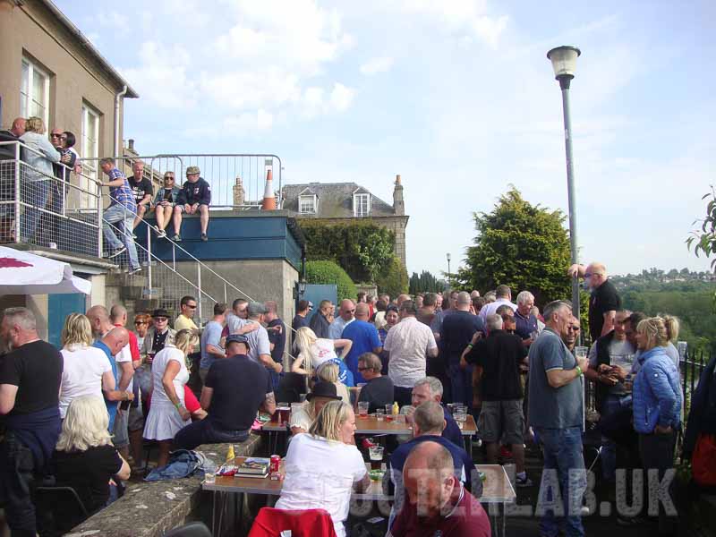 Probably the best pub garden on any scooter rally...