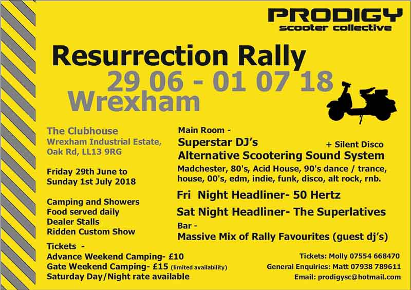 Prodigy Scooter Collective – Resurrection Rally Wrexham  | NEWS