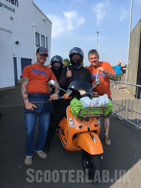This lucky couple were given two free weekend passes by SLUK winner Karl Barnard - respect Karl
