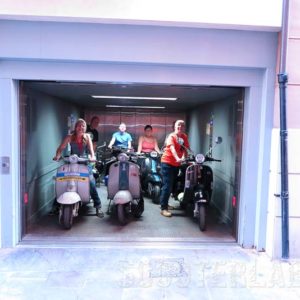 scooters in lift