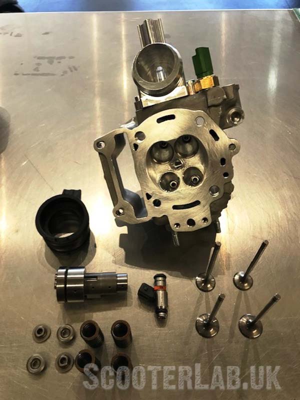 A match and blend to the larger CNC inlet manifold completes the head modifications