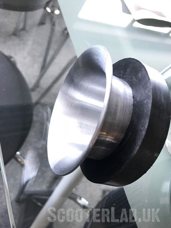 Velocity stack aids high-speed airflow for the tuned inlet track