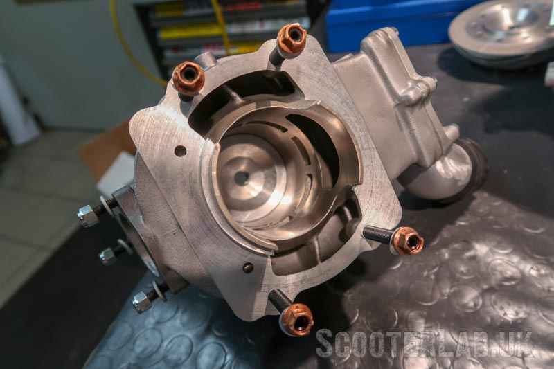 On an Egig barrel, the studs face down through the casing, not vice versa