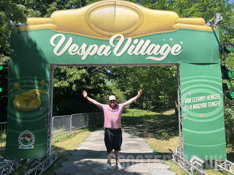 Wookie arrives at the Vespa Village, does he look Hungary?
