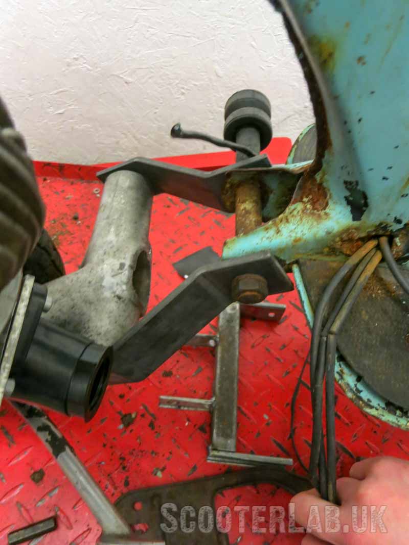 Folded steel plates make a much safer form of bracket.
