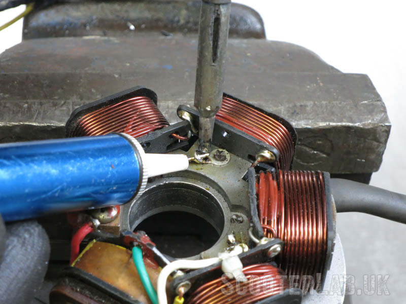 If you have a solder-sucker you can de-solder the earth tag.