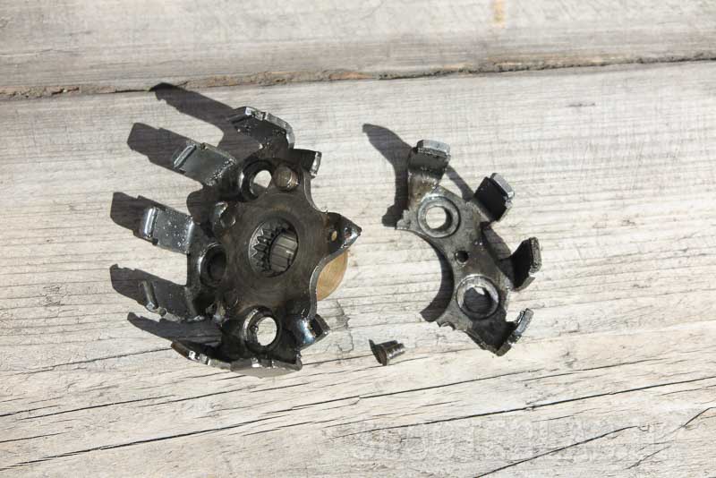 My old clutch was just about ready...