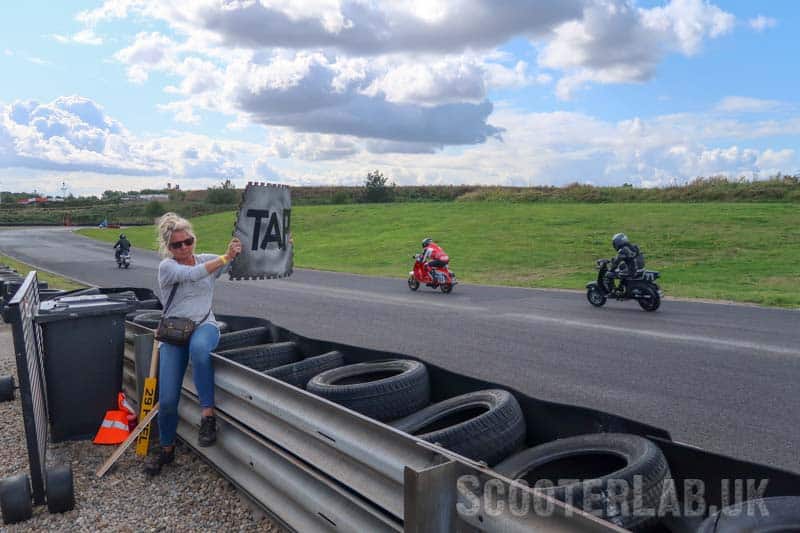 Linsey seems to have a sixth sense that this rider may be a fuel.