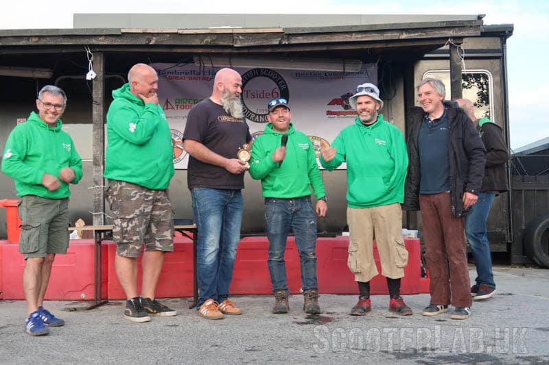The walking wounded Irish team in typical spirt
