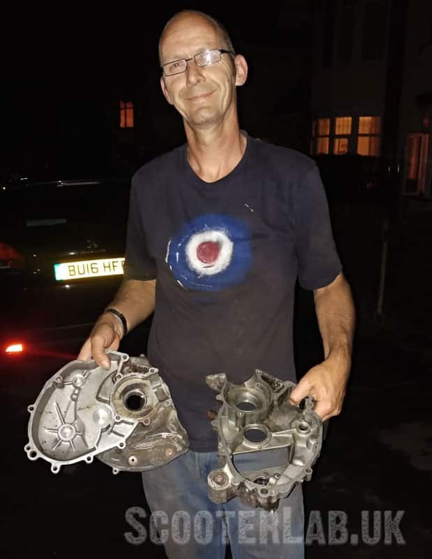 Just 30 minutes after a late-night appeal Sticky was collecting these casings from Wayne Hayes. Scootering is a wonderful place to be