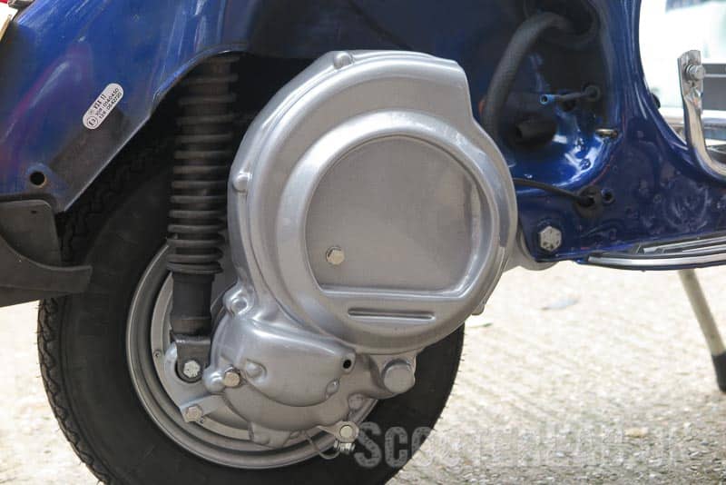 The dummy engine cover isn\'t as pretty as the real thing but it makes the PX look more authentic from a distance