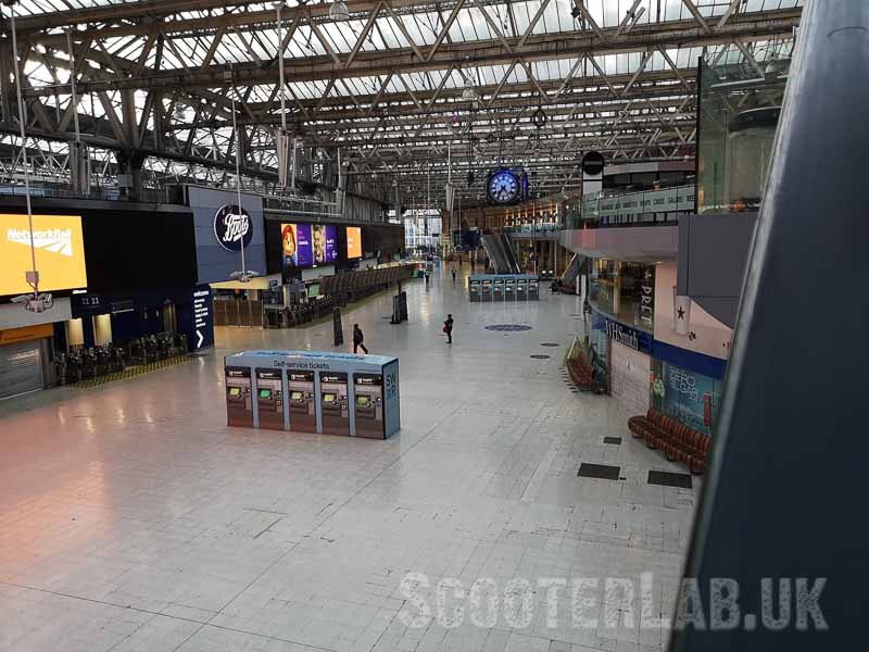 Almost deserted London train station yesterday - how is it today? Image by Michal Kluzinski