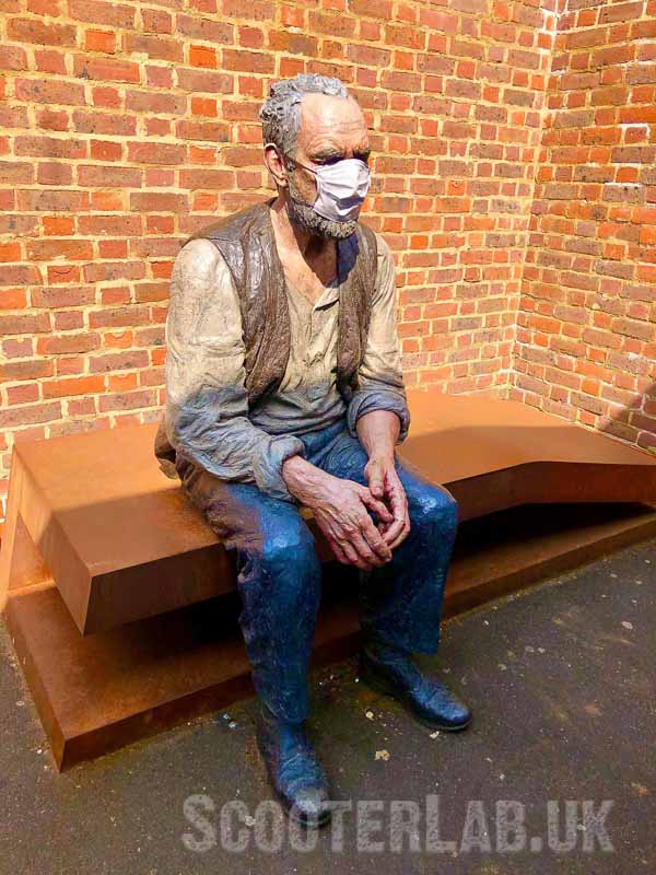 In 2020 even the statues are covering up