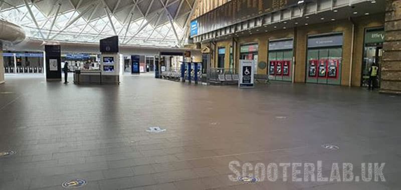 Deserted Kings Cross 18:05 Monday 11th May: image by Ben Ford