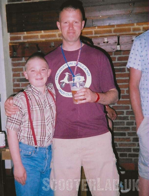 Ever the gentleman, Col with "Wee Davie"