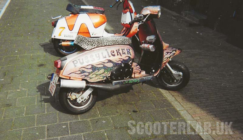 It takes a German scooter boy with a good sense of humour to own 'Pussylicker' Luckily Marcus Broix fits the category