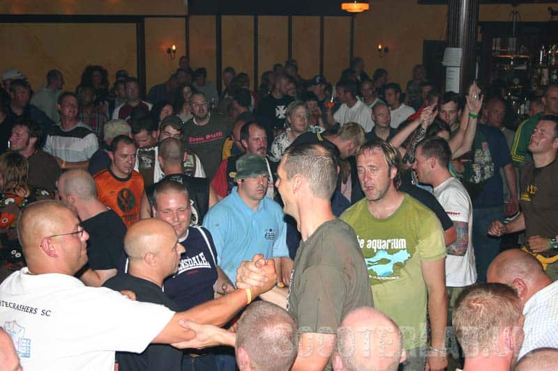 A hot and sweaty dancefloor at the final HiH, 2005
