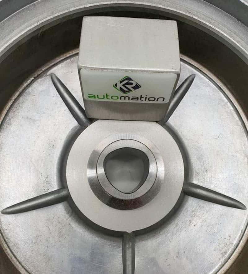 A genuine Vespa PX hub machined for a polygonal drive shaft