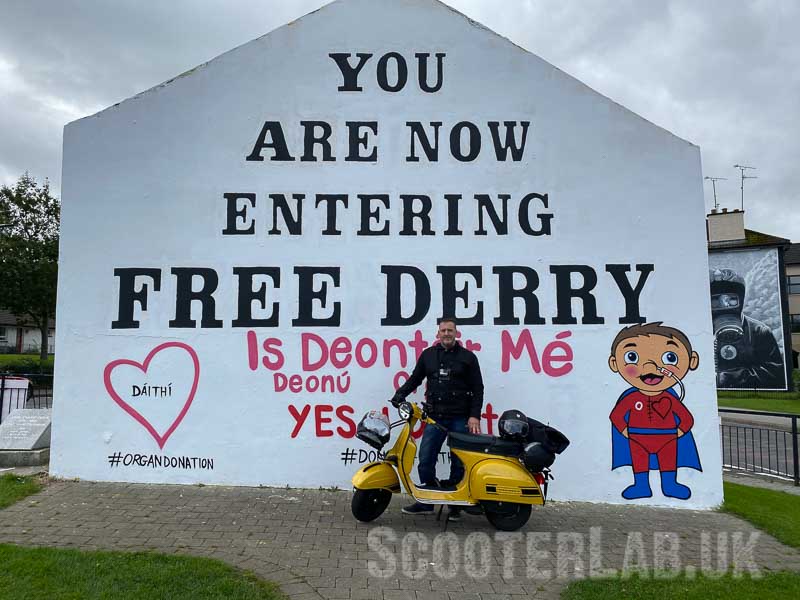 The infamous 'Free Derry' gable wall has become a symbol of unity and solidarity to many