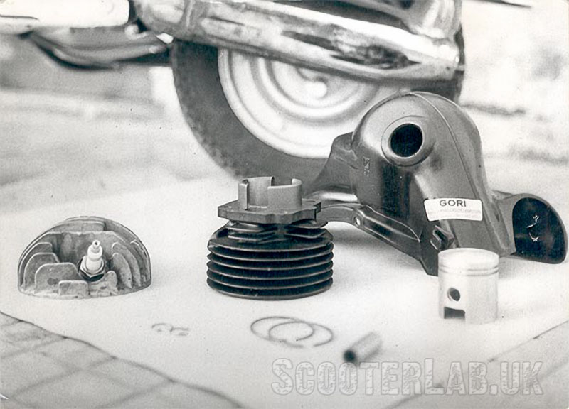 Gori's 75cc conversion for the Vespa 50 was one of the first true tuning kits that you could buy off the shelf