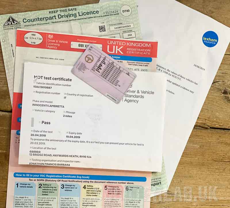 You're still expected to take the original documents with you when riding abroad