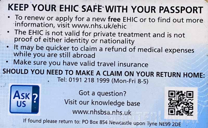 Once your current EHIC card expires you'll need a GHIC