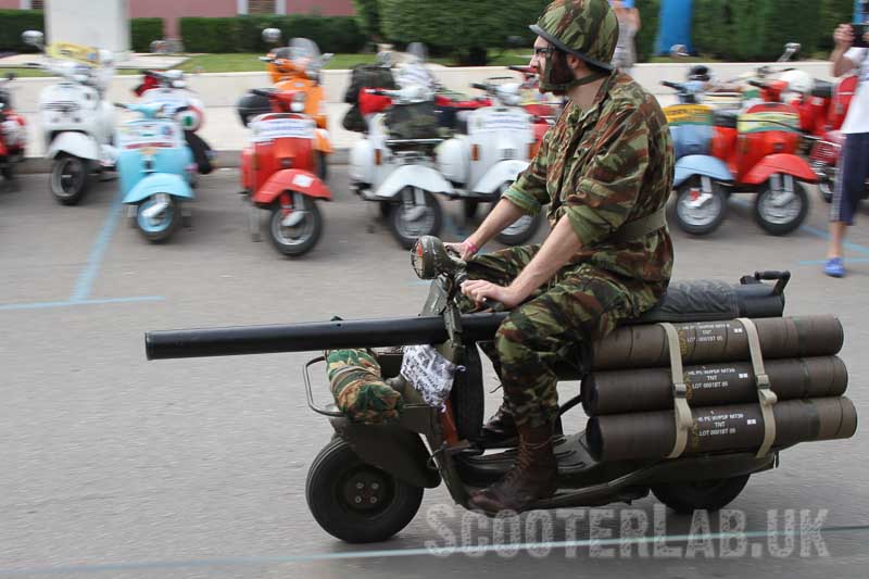 You'll have less of a problem when crossing borders if you ride one of these (maybe)