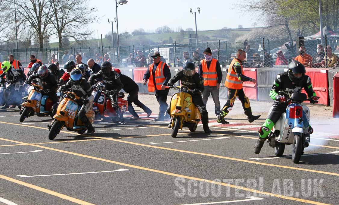 And they're off...
