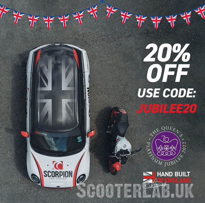20% off Scorpion exhausts for Queen’s platimum jubilee! SPECIAL OFFER