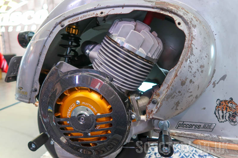 pinasco 251 engine in vespa smallframe at the scooter center weekender in germany