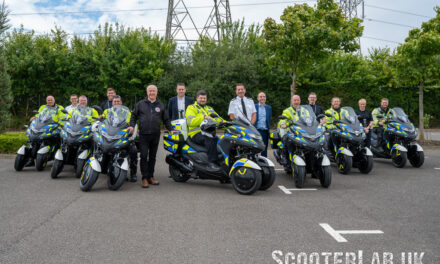 Aero-efficient hybrid Brit built scooters arrive on police fleet | NEWS